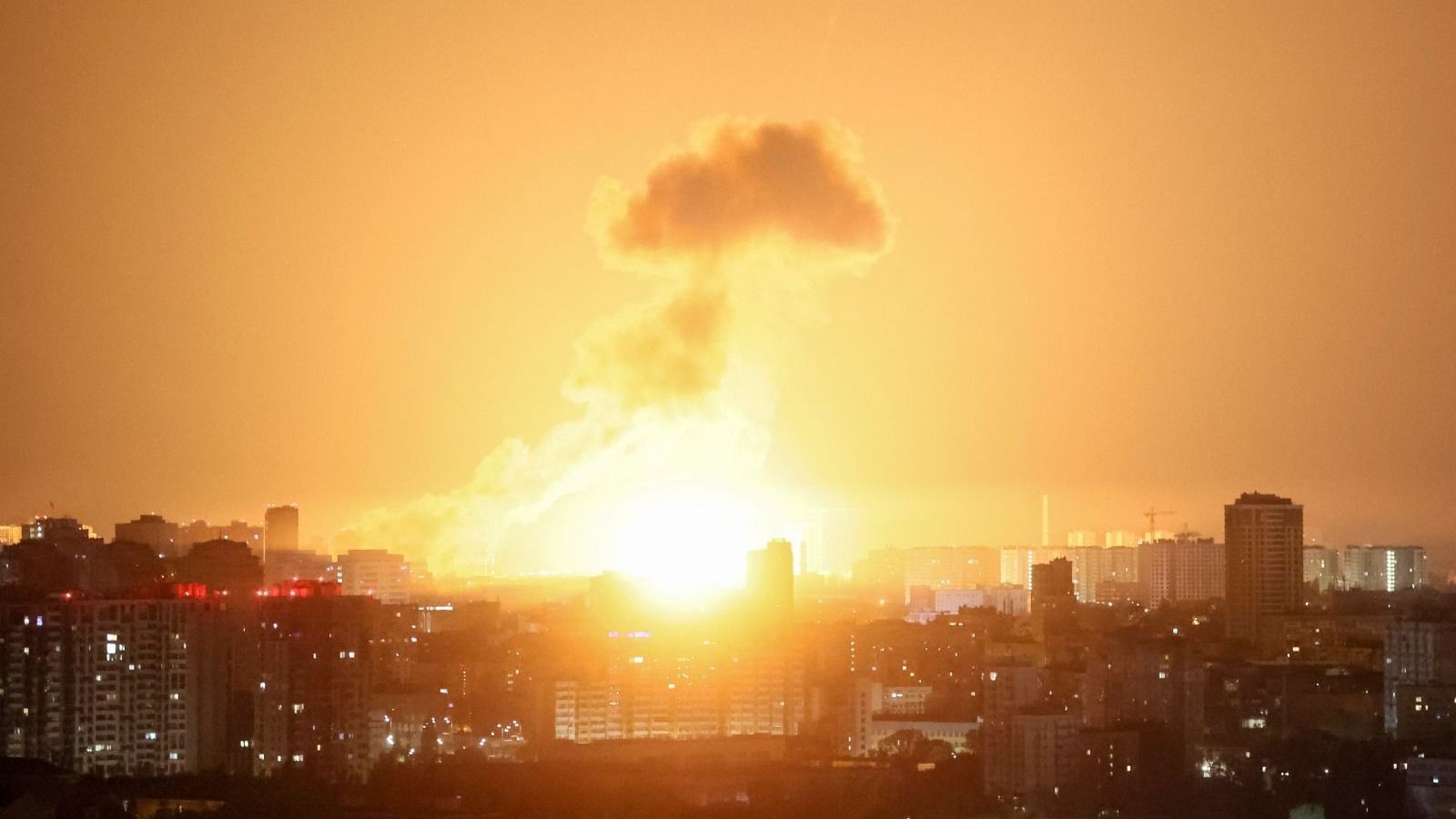 Ataque russo com drones e mísseis em Kiev 24/04/2025
