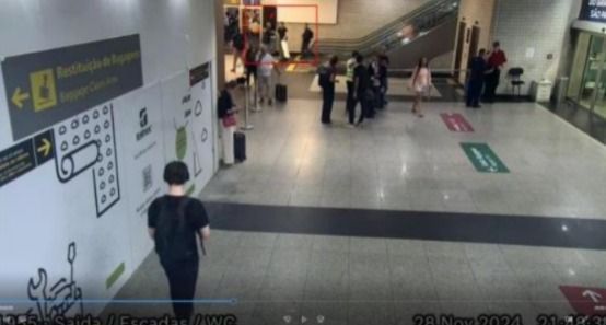 Imagens mostram circuito de segurança do aeroporto de Congonhas • Reprodução da PF