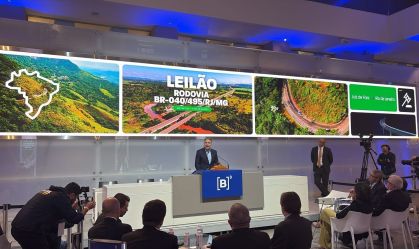 Consórcio Nova Estrada Real vence leilão da BR-040/495, entre MG e RJ