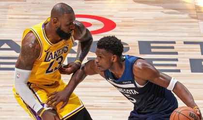Wolves fizeram 2 a 1 sobre os Lakers
