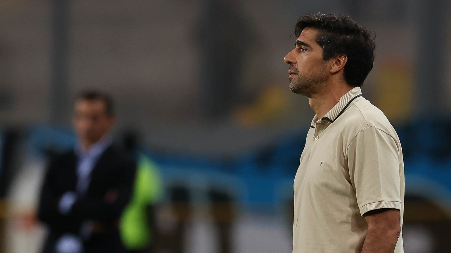 Abel Ferreira na vitória do Palmeiras sobre o Sporting Cristal