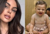Amanda Kimberlly celebra 9 meses de Helena e se declara à filha com Neymar