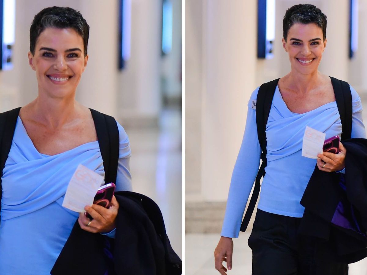Ana Paula Arósio faz rara aparição em aeroporto e posa com fãs | CNN Brasil