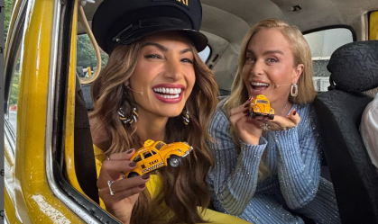 'Vou de táxi’: Patrícia Poeta e Angélica chegam de fusca ao Encontro
