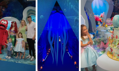 Filha de Cocielo e Tata ganha festa luxuosa de "A Pequena Sereia"; veja