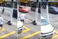 Vídeo: Ciclista é atropelado por ônibus na zona leste de São Paulo