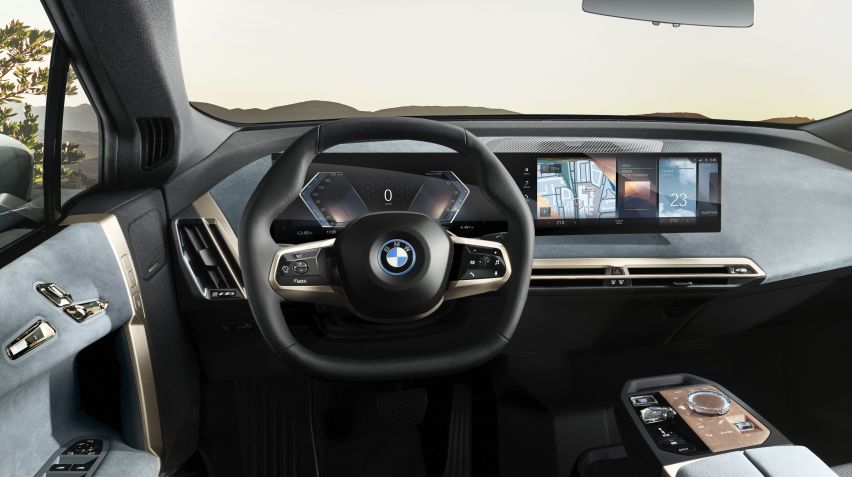 BMW iX: elétrico de luxo possui Intelligent Personal Assistant e recursos de realidade aumentada • Divulgação
