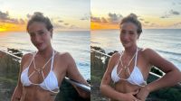 Bruna Griphao posa de biquíni branco: "Belíssima, rica e feliz"