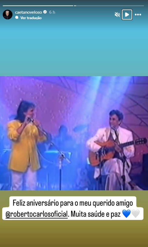 • Instagram/Caetano Veloso