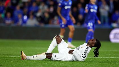 Camavinga, do Real Madrid, se lesionou em jogo contra o Getafe