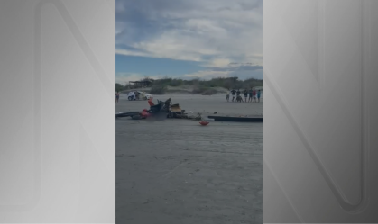 Aeronave cai e deixa dois mortos em praia do RN