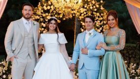 Lucas Cardi se casou com a atriz Thuani Todeschini em uma cerimônia luxuosa na cidade de Campinas