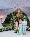 Lucas Cardi se casou com a atriz Thuani Todeschini em uma cerimônia luxuosa na cidade de Campinas