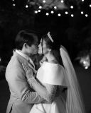 Lucas Cardi se casou com a atriz Thuani Todeschini em uma cerimônia luxuosa na cidade de Campinas