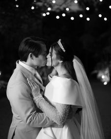 Lucas Cardi se casou com a atriz Thuani Todeschini em uma cerimônia luxuosa na cidade de Campinas