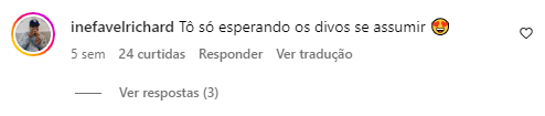 Fãs de Richard Ríos comentam em fotos de Madu Carvalho • Reprodução/Instagram