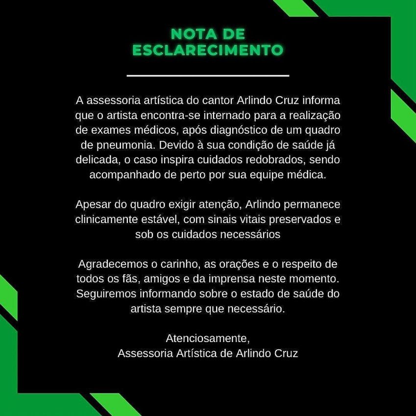 • Instagram/Arlindo Cruz