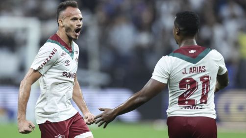 Renê e Jhon Arias, os autores dos gols do Fluminense contra o Corinthians