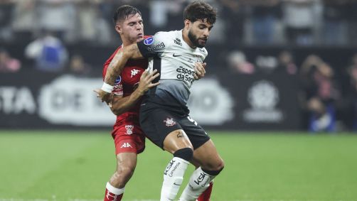 Lance de Corinthians x Huracán pela Copa Sul-Americana
