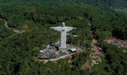 Maior Cristo do Brasil é inaugurado em Encantado (RS)