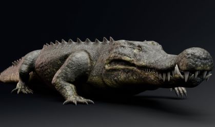 Fóssil revela "crocodilo do terror" que caçava dinossauros