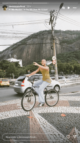 Dançarinos de Lady Gaga aproveitam o Rio de Janeiro antes de show • Instagram/ Devin Neal
