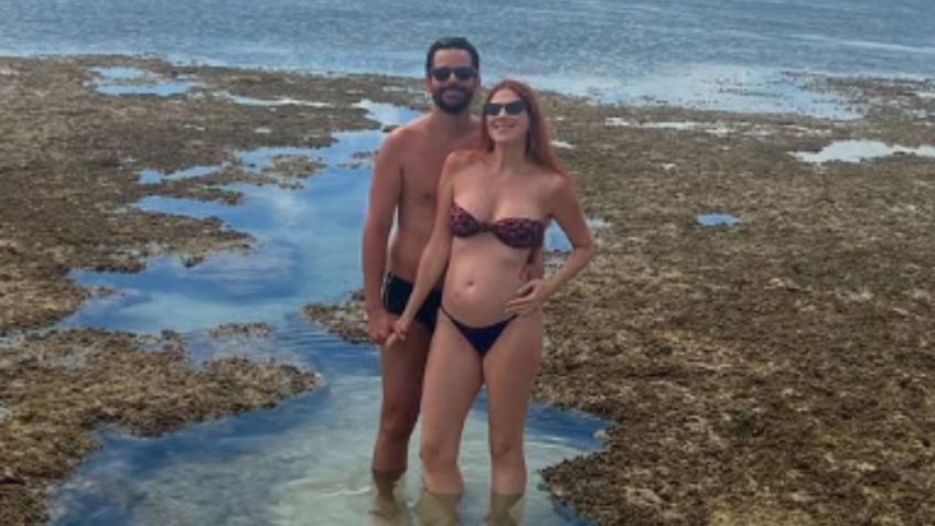 Dani Calabresa mostra barriga de grávida em praia • Instagram/Dani Calabresa