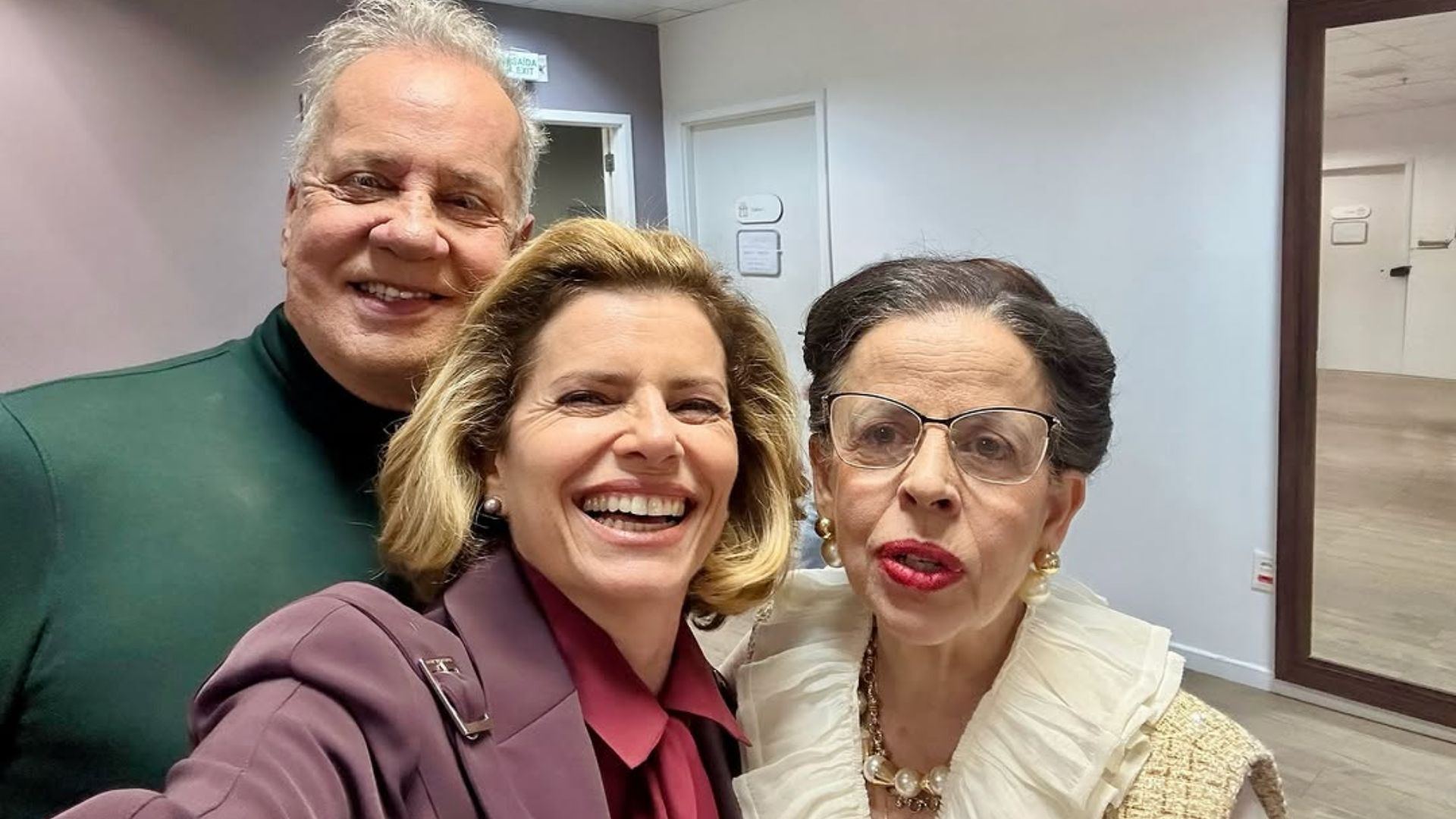 Debora Bloch, Luiz Fernando Guimarães e Cristina Pereira • Instagram/Debora Bloch