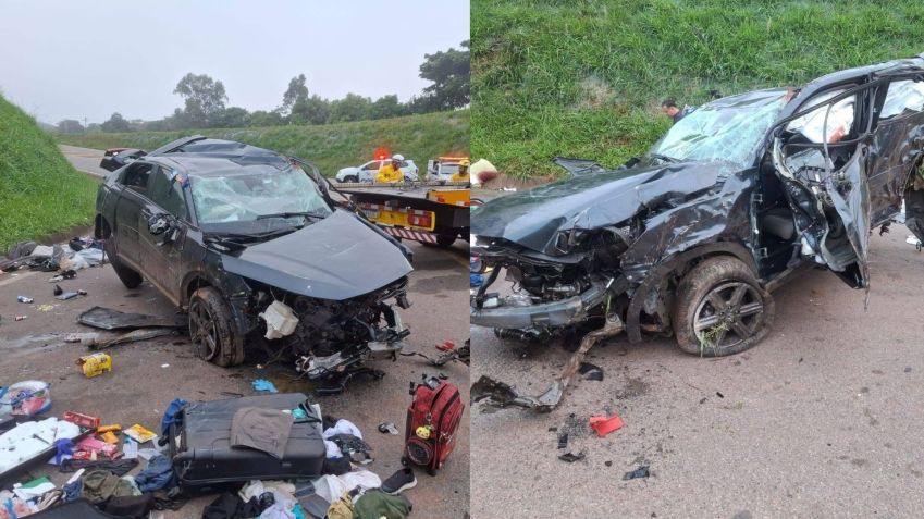 Motorista perde o controle e carro cai em ribanceira • Jornal Meio Dia