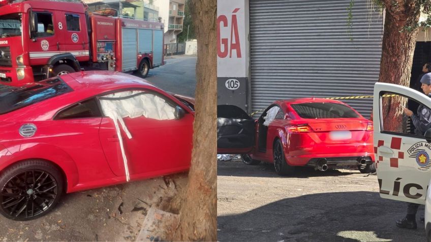 Segundo informações dos bombeiros, o motorista apresentava sinais de embriaguez e um comportamento agressivo • Crédito: Viva ABC