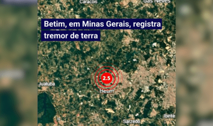 Tremor de terra atinge cidade da Grande Belo Horizonte