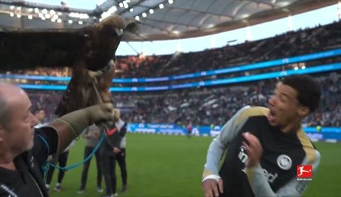 Ekitiké toma susto com águia do Frankfurt