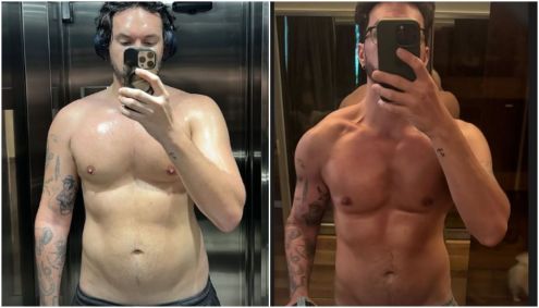 Eliezer mostra antes e depois do corpo após rotina de treinos