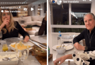 Roberto Justus se reúne com ex e atual em jantar da filha Fabiana Justus