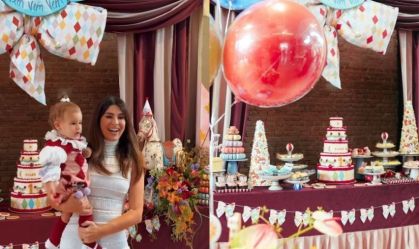 Fernanda Paes Leme mostra festa de 1 ano da filha, Pilar; confira