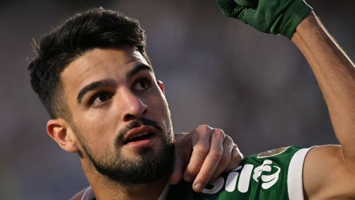 Flaco López comemora gol do Palmeiras contra o Bolívar