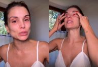 Flávia Viana chora ao se preparar para casamento de Jakelyne e Mariano