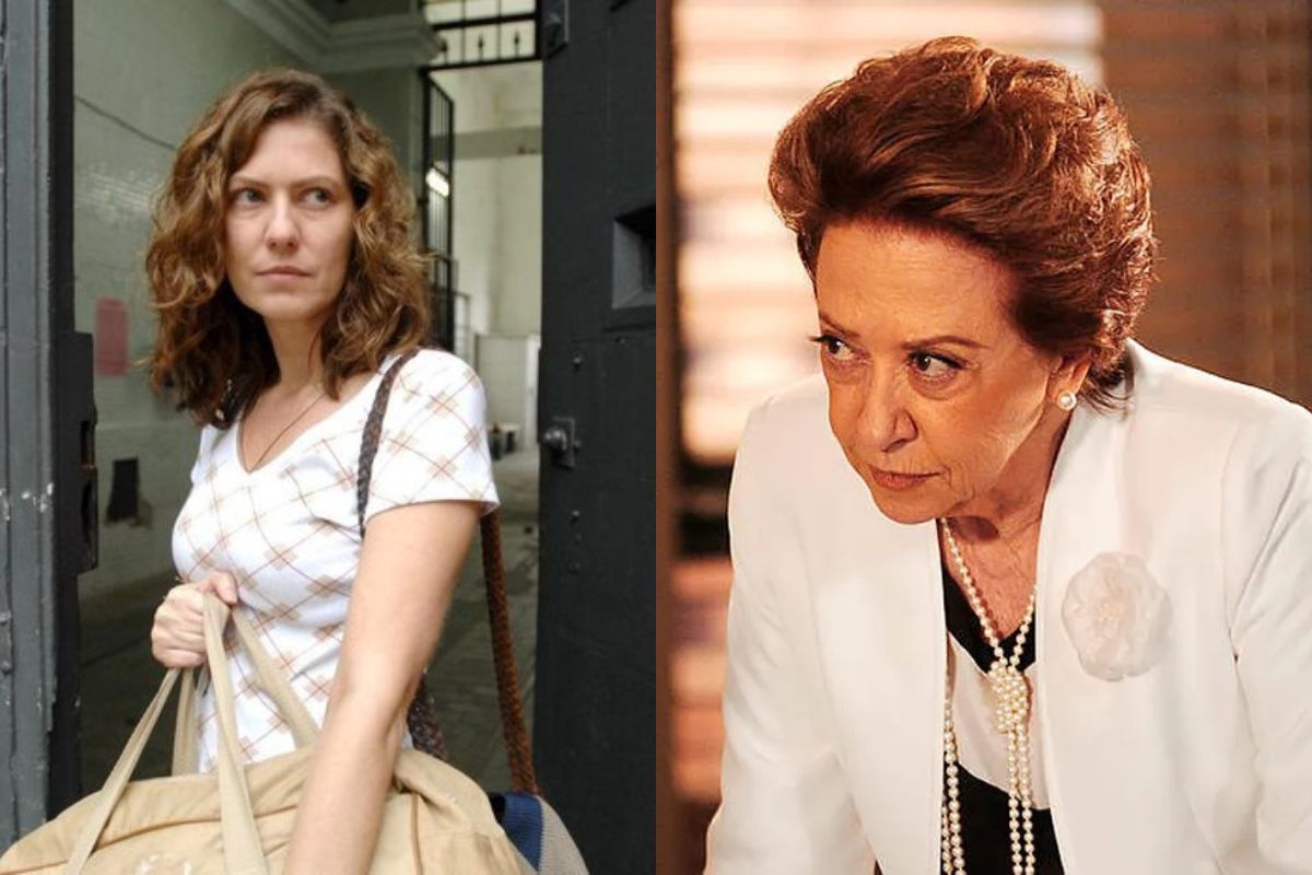 Flora (Patrícia Pillar) em “A Favorita” e Bia Falcão (Fernanda Montenegro) em “Belíssima”
