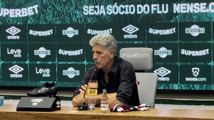 Renato Gaúcho durante apresentação no Fluminense
