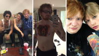 Ed Sheeran posta fotos raras de 2015 com Taylor Swift e outros artistas