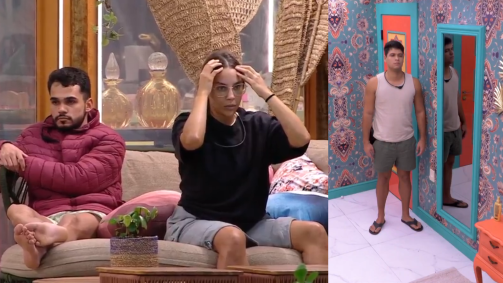Renata, João Pedro e Guilherme no Freeze do BBB25