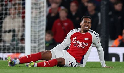 Arsenal perde Gabriel Magalhães pelo resto da temporada por lesão
