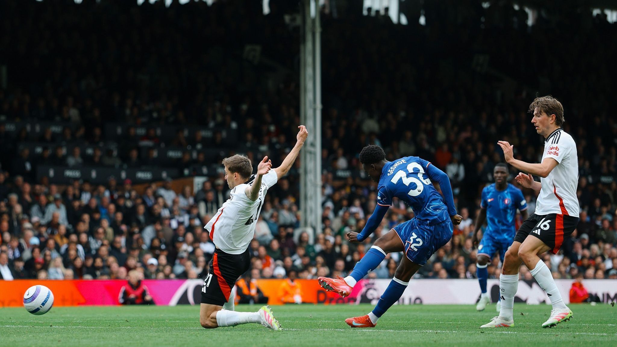 George marcou gol de empate do Chelsea contra o Fulham • Foto: Divulgação/ Chelsea