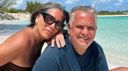 Glória Pires e Orlando Morais curtindo a praia