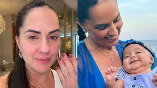 Zezé Di Camargo e Graciele Lacerda celebraram na noite de Natal a chegada de sua primeira filha, Clara