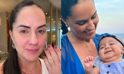 Graciele se emociona ao lembrar de jornada até engravidar: "Mexeu comigo"