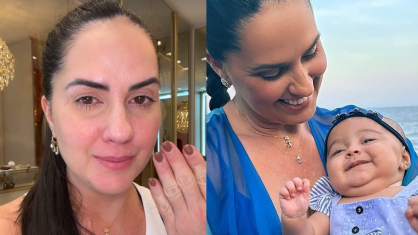 Zezé Di Camargo e Graciele Lacerda celebraram na noite de Natal a chegada de sua primeira filha, Clara