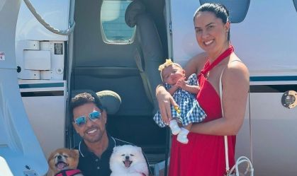Zezé Di Camargo e Graciele comemoram quatro meses da filha; veja fotos