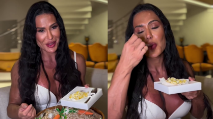 "Meu ovo real oficial é isso aqui: cheio de proteína e super saudável. Eu amo”, disse a ex-BBB