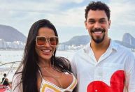Gracyanne reencontra Vinicius após BBB25: "Minha torcida desde que saí"